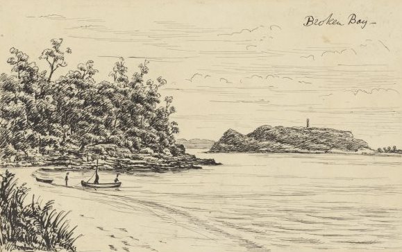 Broken Bay by H. J. Graham c1885. NLA